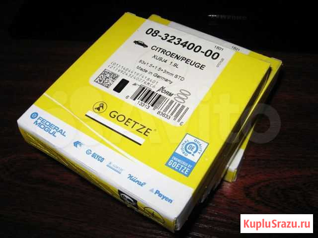 Кольца Goetze 08-323400-00 Peugeot 406 Владикавказ - изображение 1