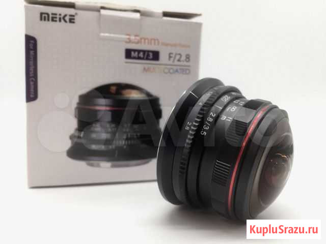 Широкоугольный объектив Meike 3,5 мм f2.8 Рыбий гл Кемерово - изображение 1