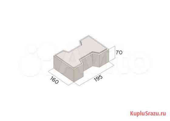 Плитка тротуарная катушка р-р 195х160х70 Котлас