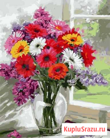 Картины по номерам Paintboy Герберы 40*50 см Новосибирск - изображение 1