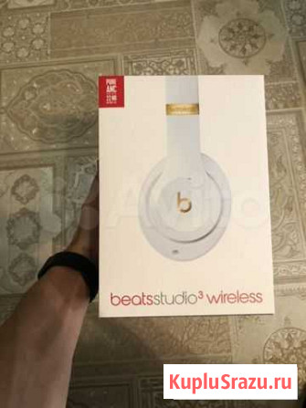 Beats studio 3 wireless (Белые с золотом) Котельники - изображение 1