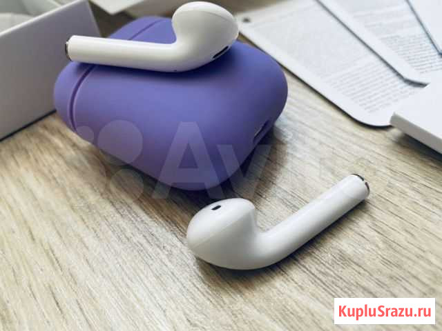 Airpods 2 1:1 +кейс в подарок запечатанные Курск - изображение 1