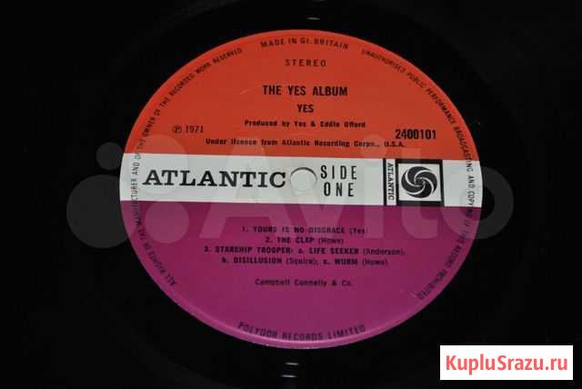 Yes - The Yes Album (UK) оригинал plum Санкт-Петербург - изображение 1