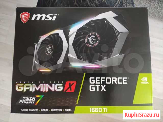 Новая Видеокарта MSI GeForce GTX 1660 super Иркутск - изображение 1
