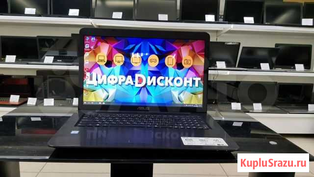 Ноутбук Asus 17 i3-6100u 4gb 500gb HD Челябинск - изображение 1