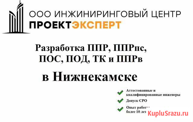 Разработка ппр, ппрк(пс), ТК, ппрв, пос, под Нижнекамск - изображение 1