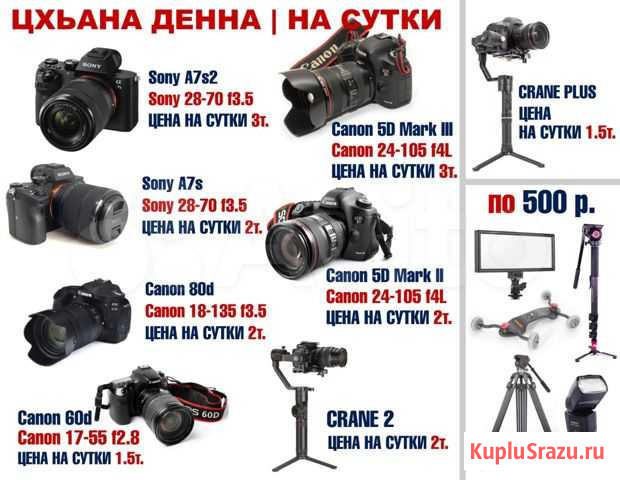Аренда фототехники Sony Canon Грозный - изображение 1