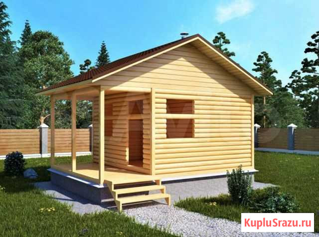 Сруб бани из бруса 4*5.5 Северодвинск - изображение 1