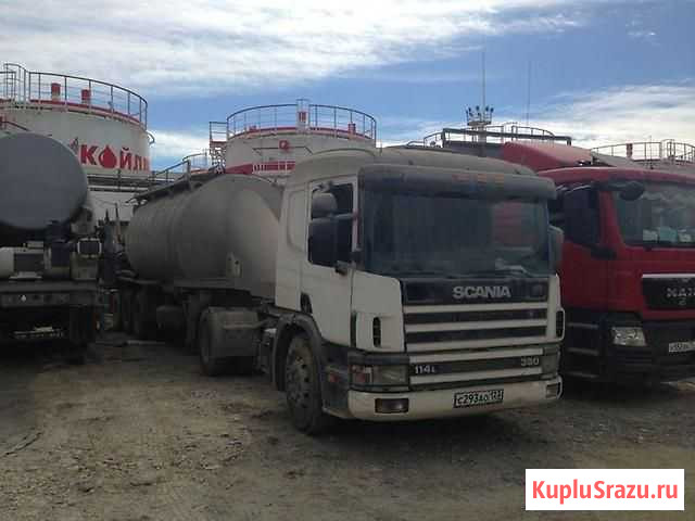 Scania 2003 + Бочка Сеспель. Цементовоз - сцепка Симферополь - изображение 1