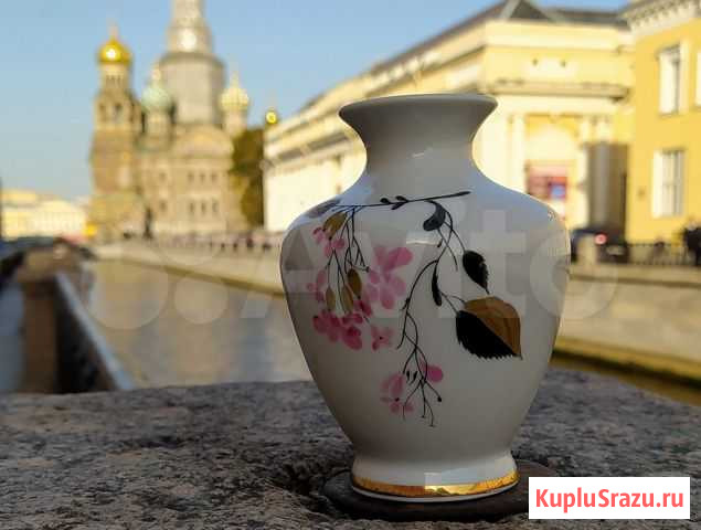 Винтажная фарфоровая вазочка лфз Челябинск - изображение 1
