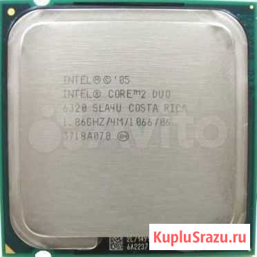 Процессор сокет 775 Intel Core2Duo E6320 1,86/4/10 Краснодар - изображение 1