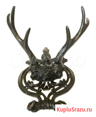 Каслинское литьё.Вешалка «Рога оленя».Куса.СССР Санкт-Петербург - изображение 1