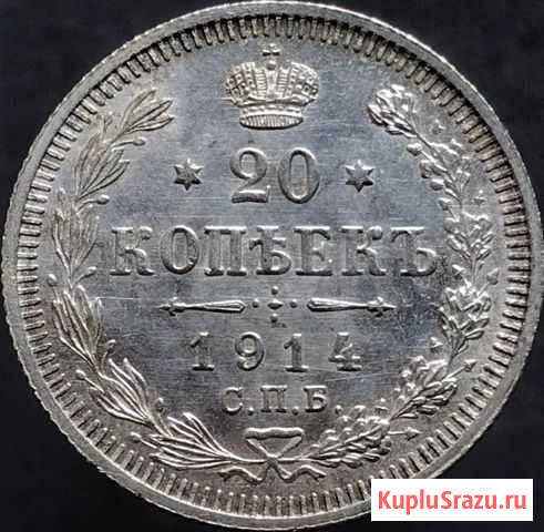 20 копеек 1914 года Рыбное - изображение 1