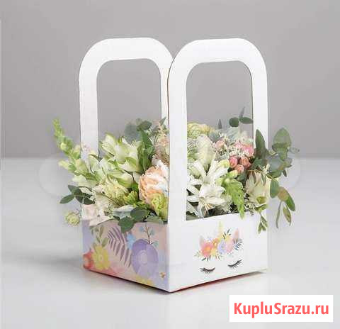 Коробка переноска для цветочных букетов Санкт-Петербург - изображение 1