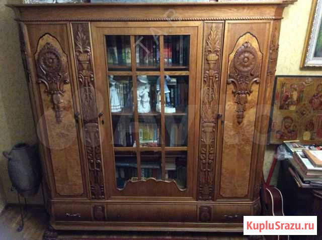 Шкаф с фасцетными стеклми. Германия 1929 г Магнитогорск - изображение 1