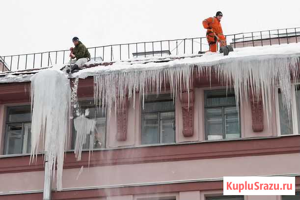 Уборка снега наледи и сосулек с крыш. Высотные раб Тула - изображение 1