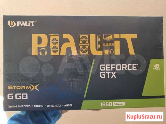 Видеокарта Palit GTX1660super stormx 6G Курган - изображение 1