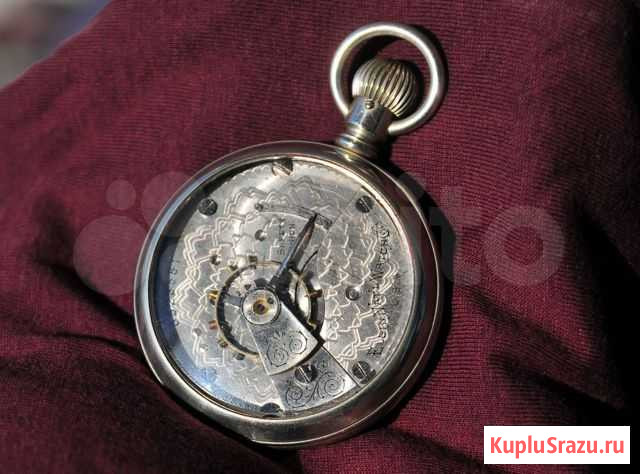 Карманные часы Elgin,1900 года, прозрачная крышка Владивосток - изображение 1