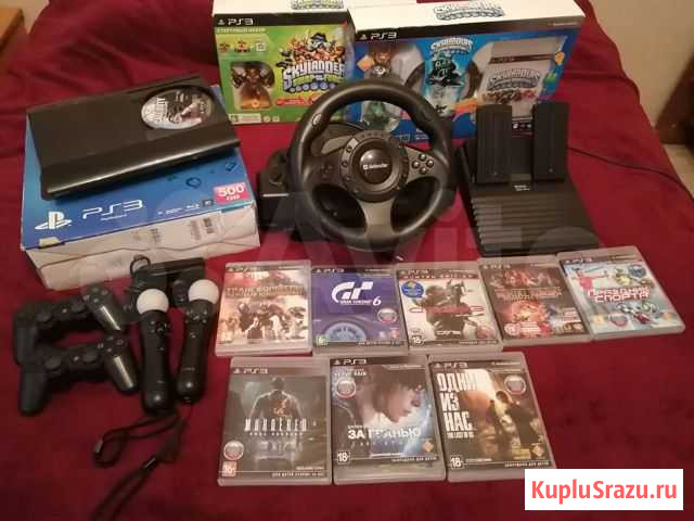 Sony playstation 3 super slim 500gb с играми Москва - изображение 1