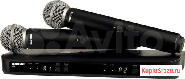 Shure BLX288E/SM58 двойная вокальная радиосистема Москва - изображение 1
