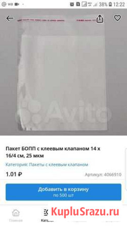 Пакет с клеевым клапаном Троицк - изображение 1