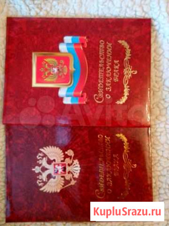 Обложка с файлом для свидетельства о браке Щёлково - изображение 1