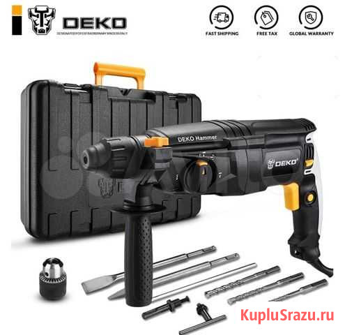 Перфоратор Deko GL181, 900W, 3,3Дж Омск - изображение 1