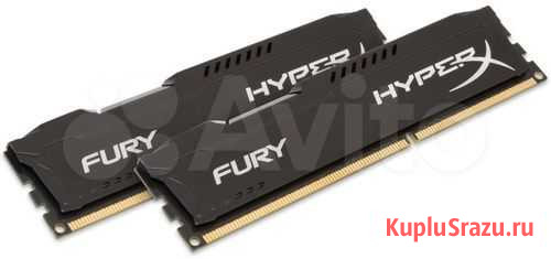 16GB HyperX Fury DDR3 2x8Gb HX316C10FBK2/16 Воронеж - изображение 1
