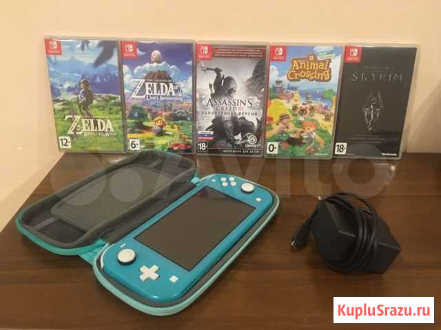 Nintendo switch lite + zelda, skyrim, animal cross Ульяновск - изображение 1