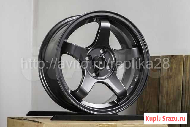 Литые диски Rota ZX R15 7.0J 4x100 *Dark gm Благовещенск - изображение 1