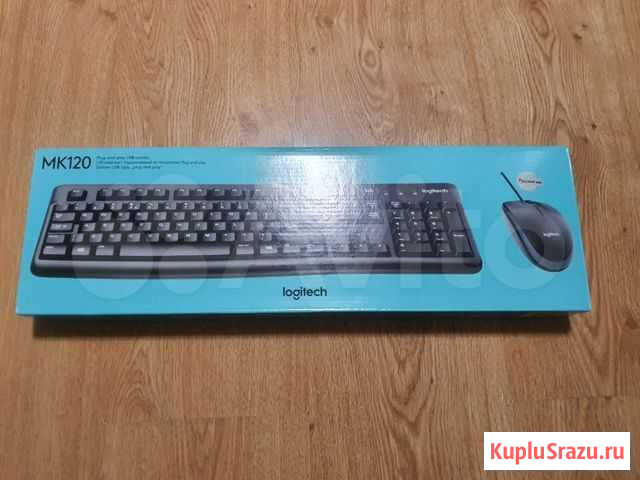 Комплект клавиатура+мышь Logitech MK120 Москва - изображение 1