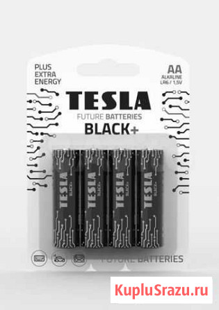 Батарейки Tesla black AA+4ks Alkaline AA (LR06, па Старый Оскол - изображение 1