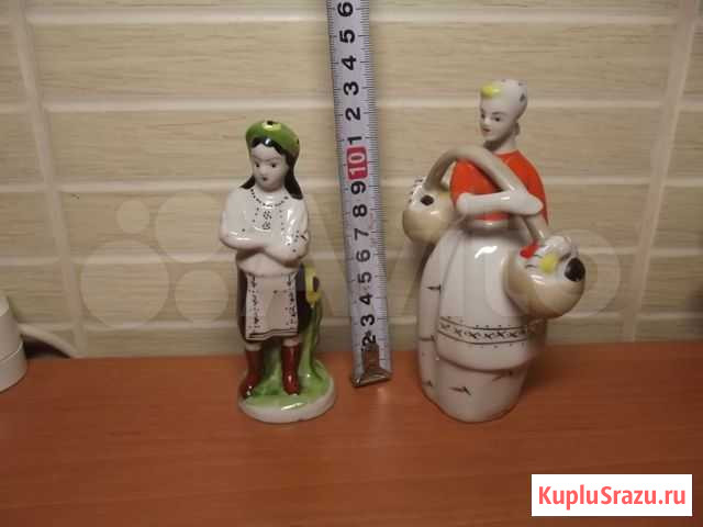 Девушка с подсолнухами Бронницы с коромыслом СССР Воронеж - изображение 1