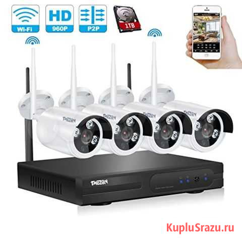 Комплект беспроводного видеонаблюдения Wi-Fi/IP Калининград - изображение 1