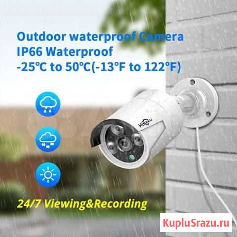 Камера видеонаблюдения PoE Hiseeu HD 1080p H.265 2 Москва - изображение 1