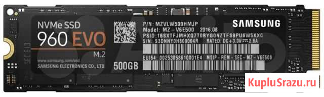 Samsung 960 EVO NVMe SSD 500 GB Рязань - изображение 1