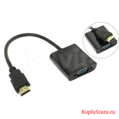 Переходник hdmi-VGA новый Оренбург - изображение 1