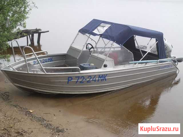 Алюминиевая лодка аллюр-40-2К с мотором honda Москва - изображение 1