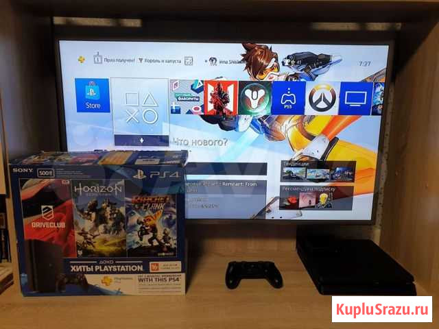 Игровая приставка ps4 бу Долгодеревенское - изображение 1