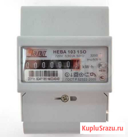 Электросчетчик нева 103 однофазный,трехфазный Челябинск - изображение 1