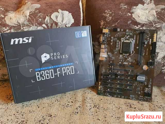 Материнская плата MSI B360-F PRO для 18 видеокарт Нижний Новгород - изображение 1