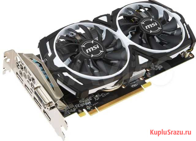 MSI AMD Radeon RX 570 armor OC 4gb Гусь-Хрустальный - изображение 1