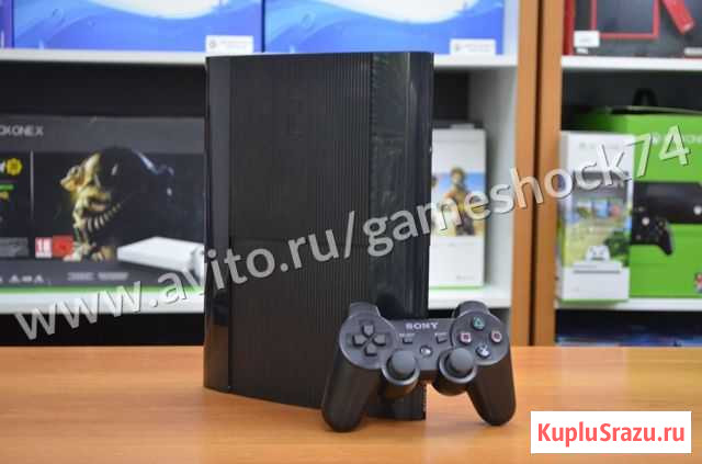 Playstation 3 Super Slim 500Gb Б.У. с гарантией Челябинск - изображение 1