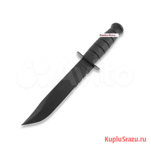 Нож Ka-Bar 1214 чёрный серрейтор доставка по РФ Выборг - изображение 1