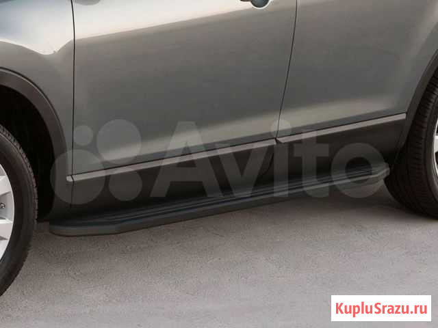 Пороги Premium-Black Volkswagen Touareg R-Line 201 Челябинск - изображение 1