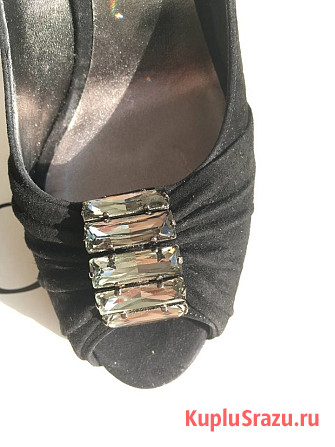 Туфли casadei италия новые размер 39 замшевые черные платформа сваровски стразы Москва - изображение 4