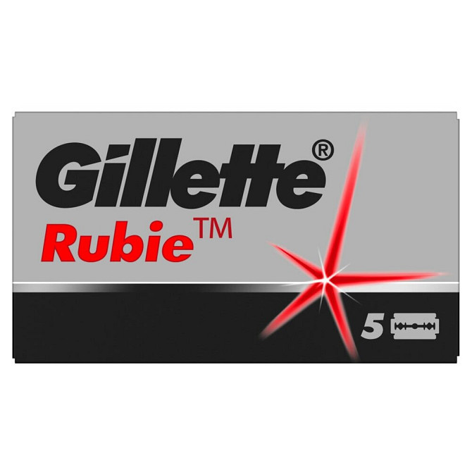 Лезвия для Т-образного станка Gillette Rubie Plus, 5 шт.  - изображение 3