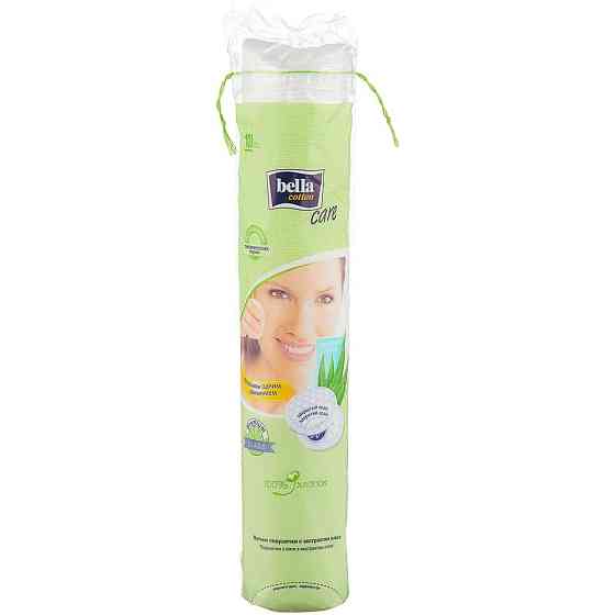 Ватные диски Bella Cotton Care с экстрактом алоэ, 70 шт., пакет 