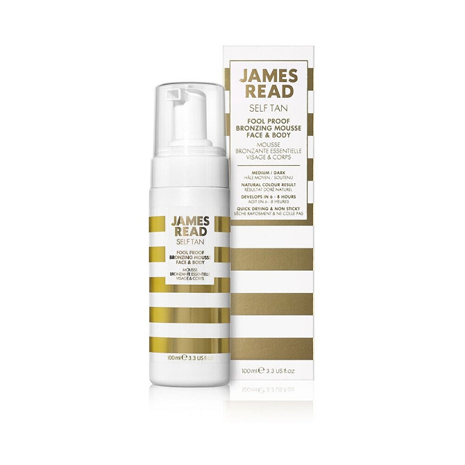 JAMES READ мусс для автозагара Fool Proof Bronzing Mousse Face & Body 100 мл  - изображение 2