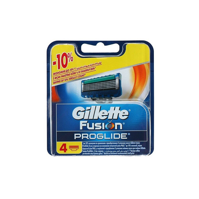 Сменные кассеты Gillette Fusion5 ProGlide, 5 лезвий, 4 шт.  - изображение 1